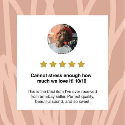 Template Coral Charm Customer Review Post Template