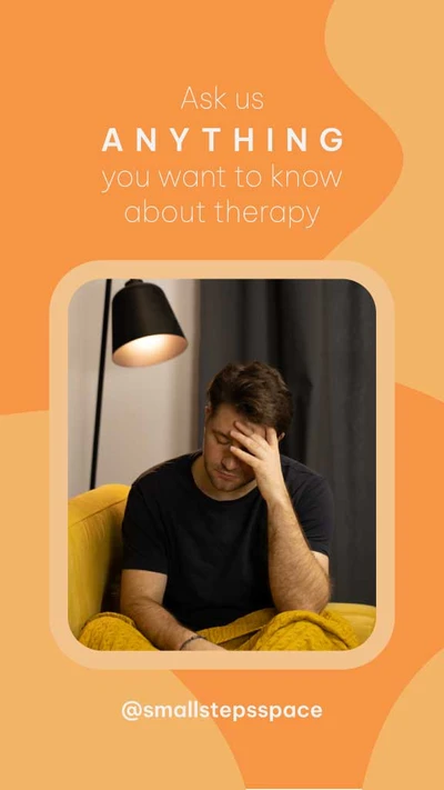 Template Warm Apricot Therapy Info Instagram Post
