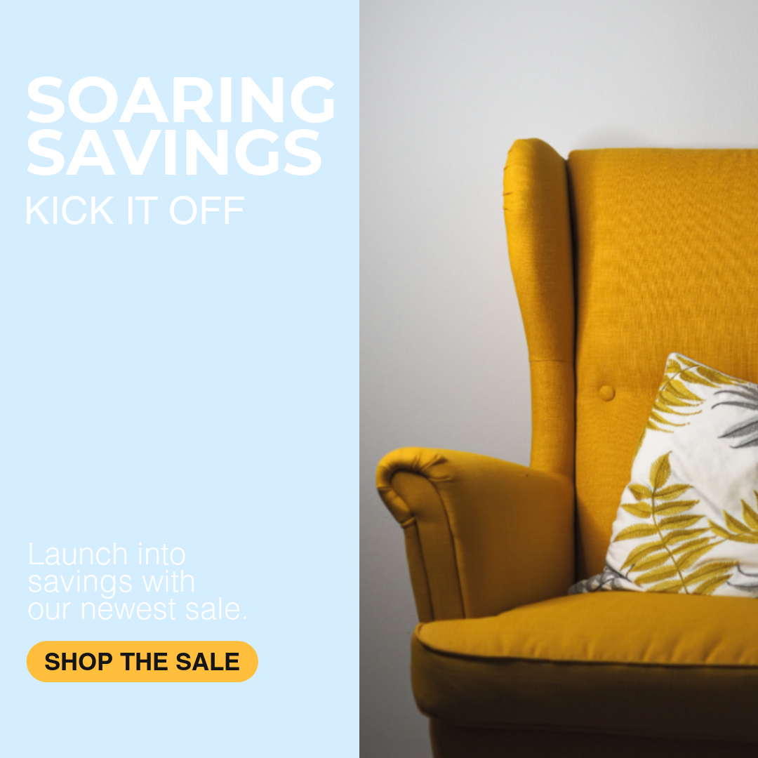 Skyrocket Your Savings Sale Ad Template in Yellow