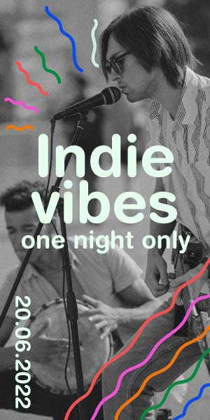 Template Indie Vibes Concert Poster in Monochrome