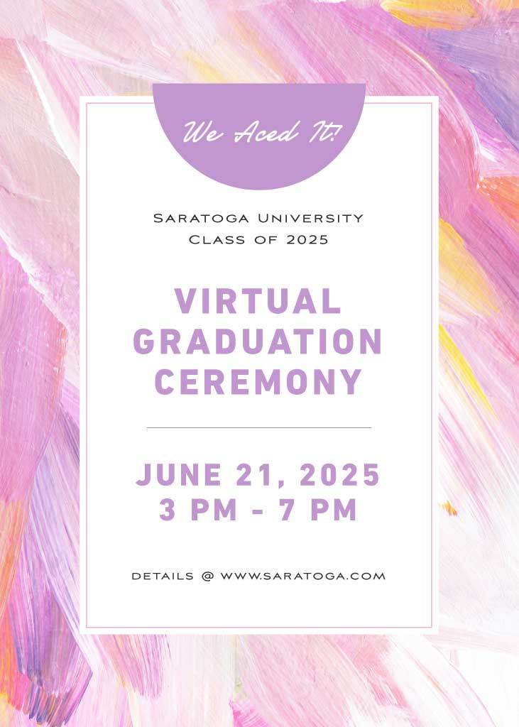 Celebrate Success with Purple-Trimmed Graduation Poster