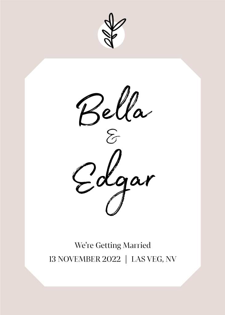 wedding invitation Poster