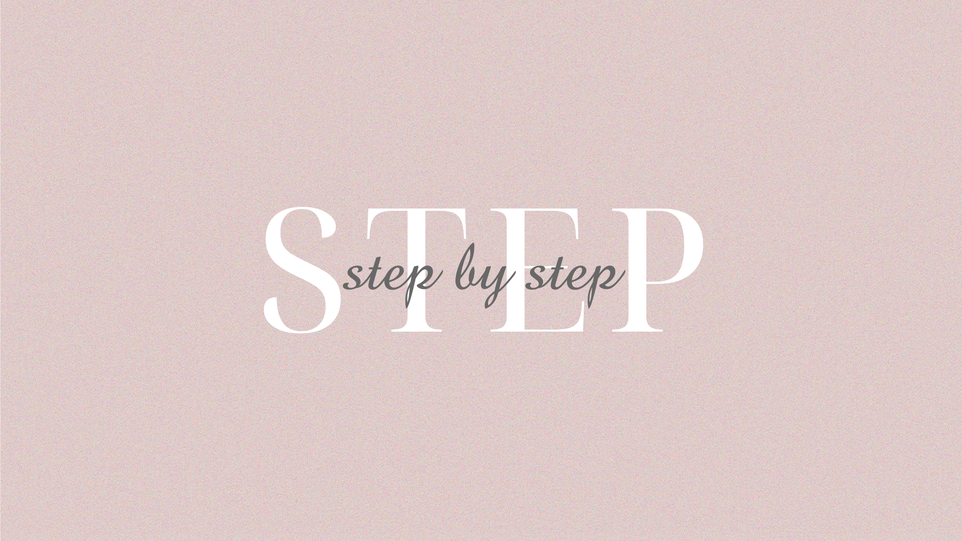 Elegant Step by Step Blush Poster Design