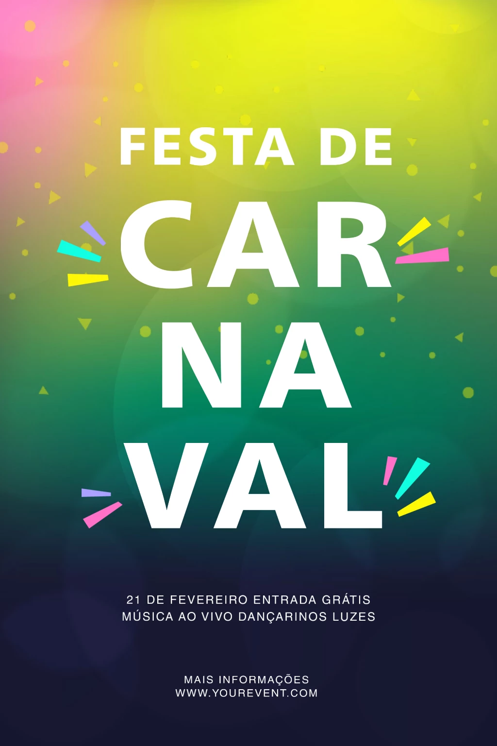 Colorful Carnival Celebration Poster Design