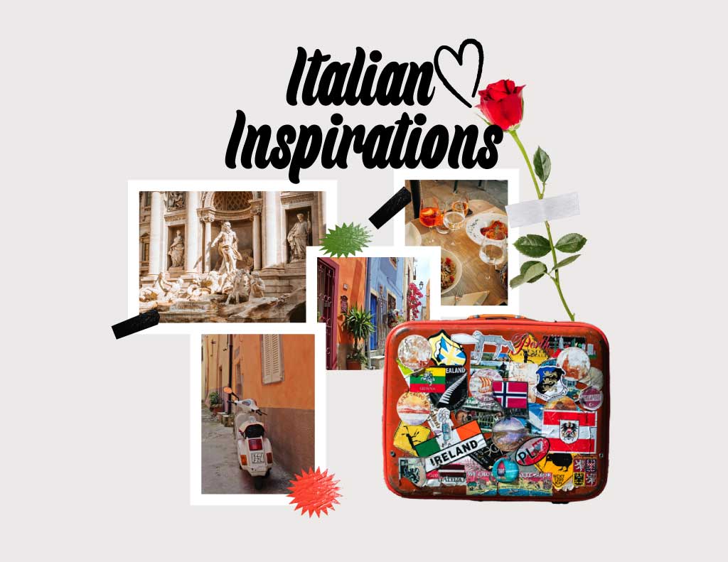 Charming Italian Travel Memories Collage Poster