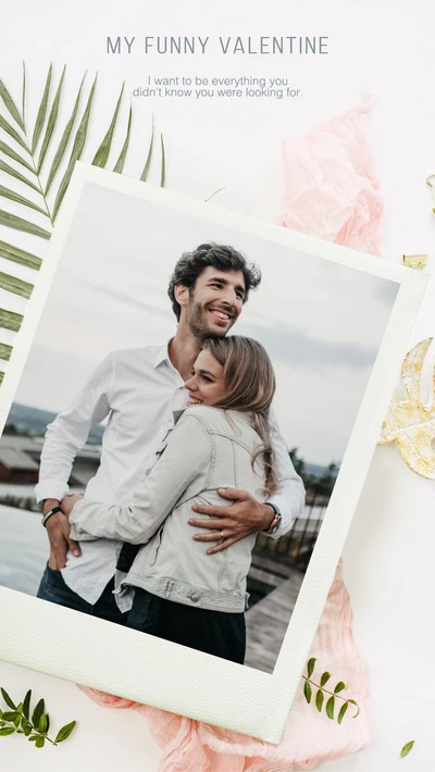 Template Charming Pink and White Valentine Poster Design