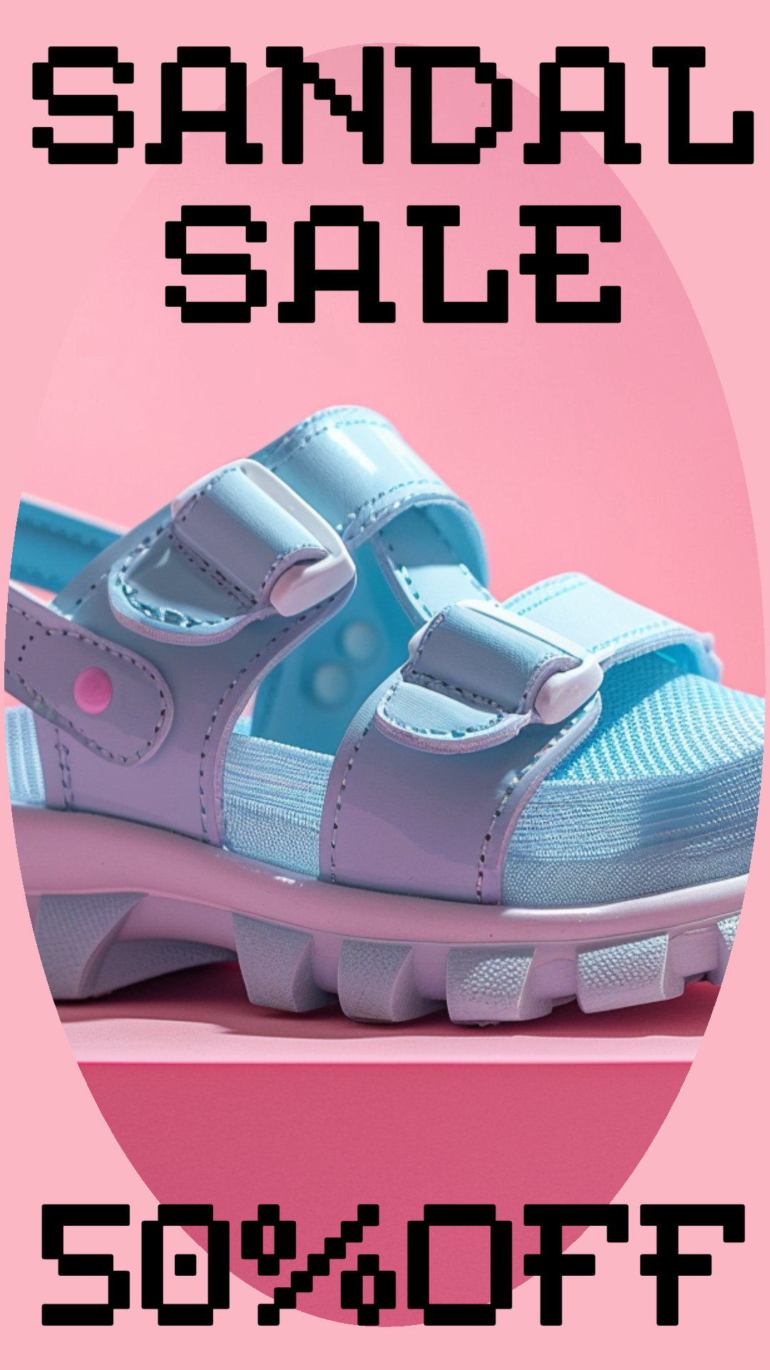 Template Chic Pink Instagram-Story Sandal Sale Design