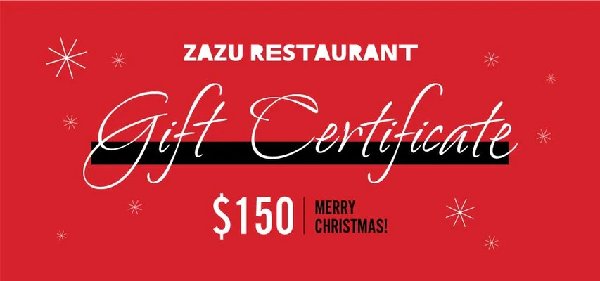 Template Red and Black Christmas Voucher Design Template