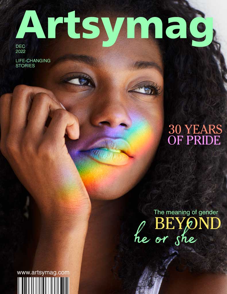 Inclusive Pride Rainbow Magazine Cover Design