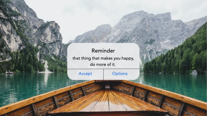 Template Serene Lake View Inspirational Poster Design