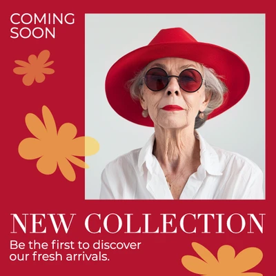 Stylish New Collection Instagram-Square in Red