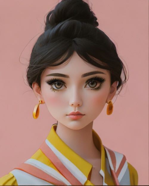 Chic Pink Modern Avatar Social Post