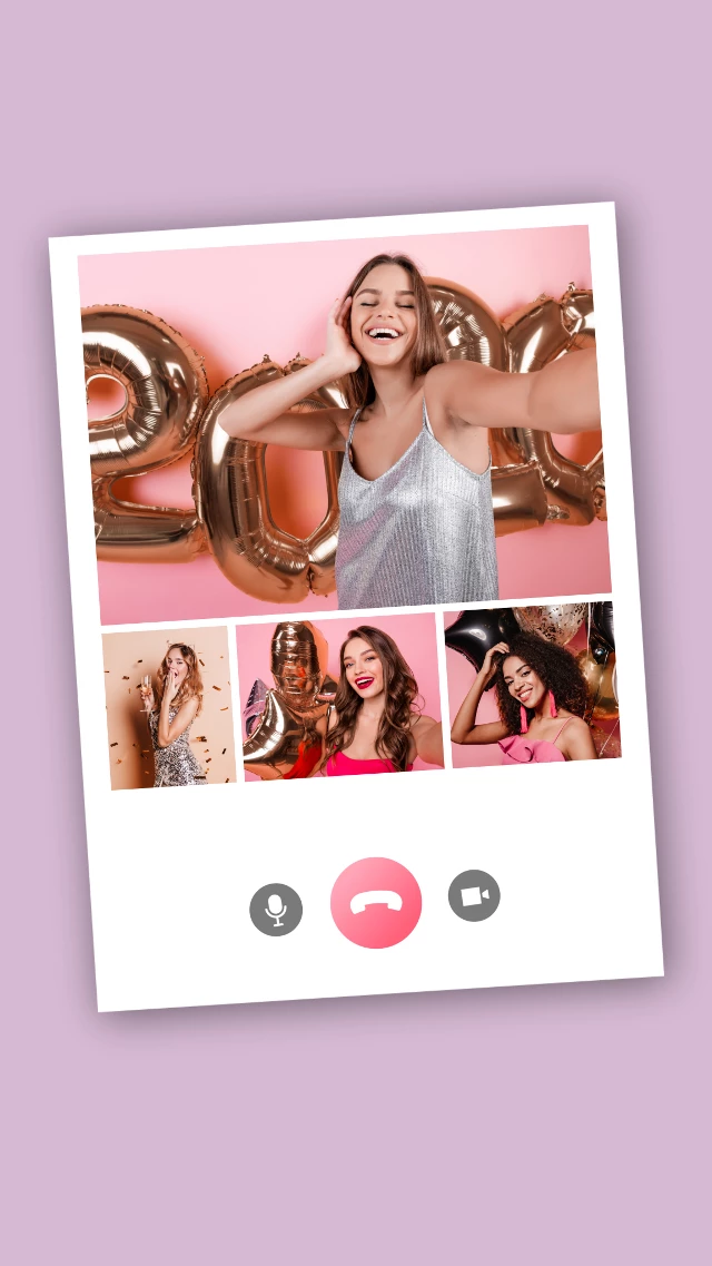 Chic Pink Birthday Celebration Social Post