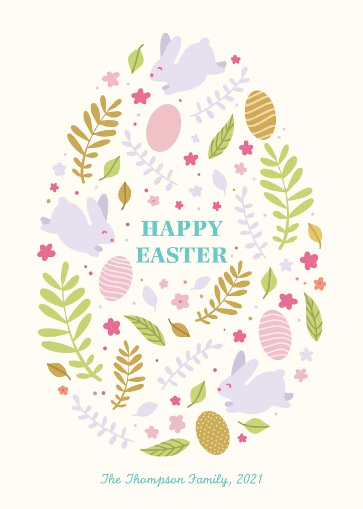 Template Springtime Easter Celebration Poster Design