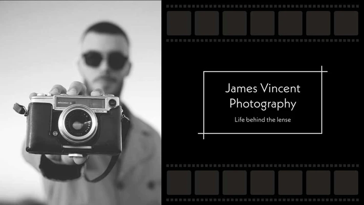 Template Black and White Photography Poster Design