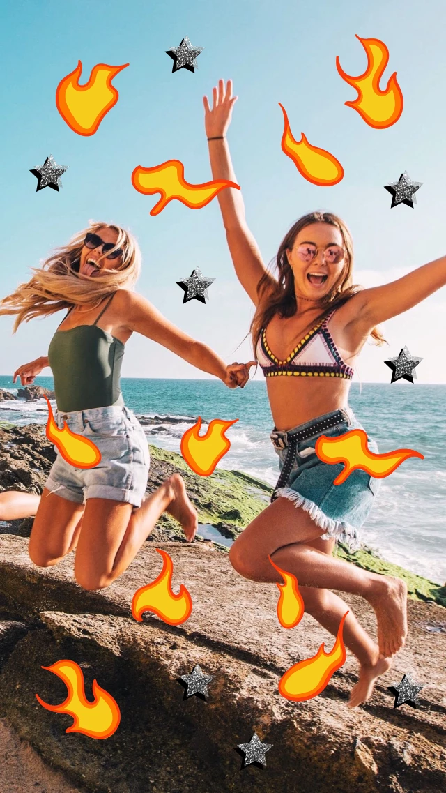 Template Summer Vibes Beach Fun Social Post