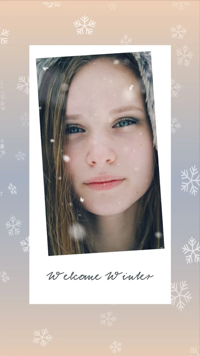 Template Warm Beige Winter Greetings Social Post