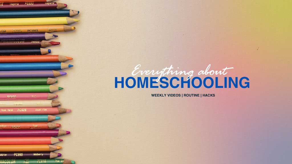 Colorful Homeschooling Essentials Social Post