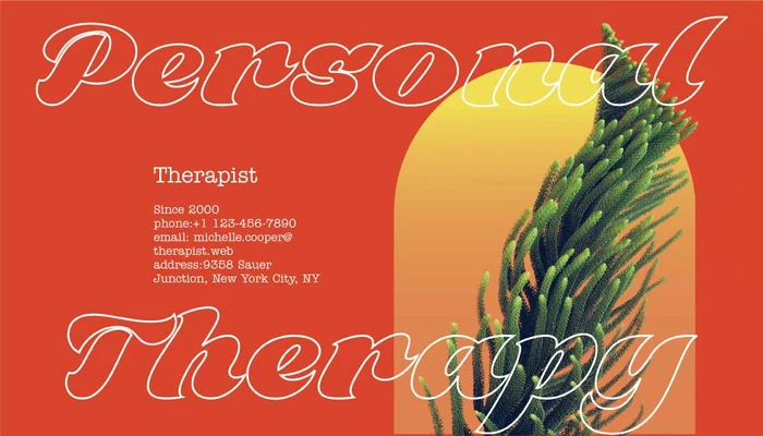 Template Warm Tones Therapy Services Poster Design