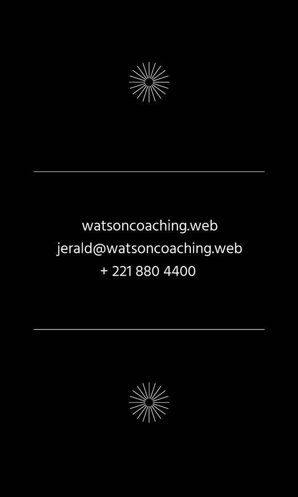 Monochrome Elegance Coaching Service Ad Template