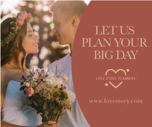 Romantic Wedding Planner Ad in Blush Pink