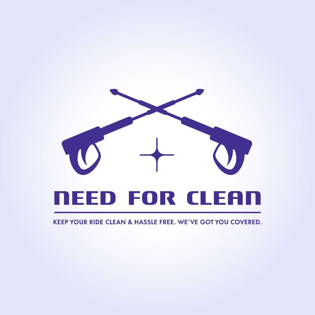 Template Sleek Purple Car Wash Ad Template