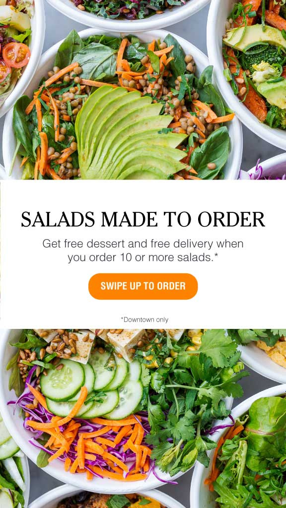 Template Green Freshness Salad Post for Healthy Eating