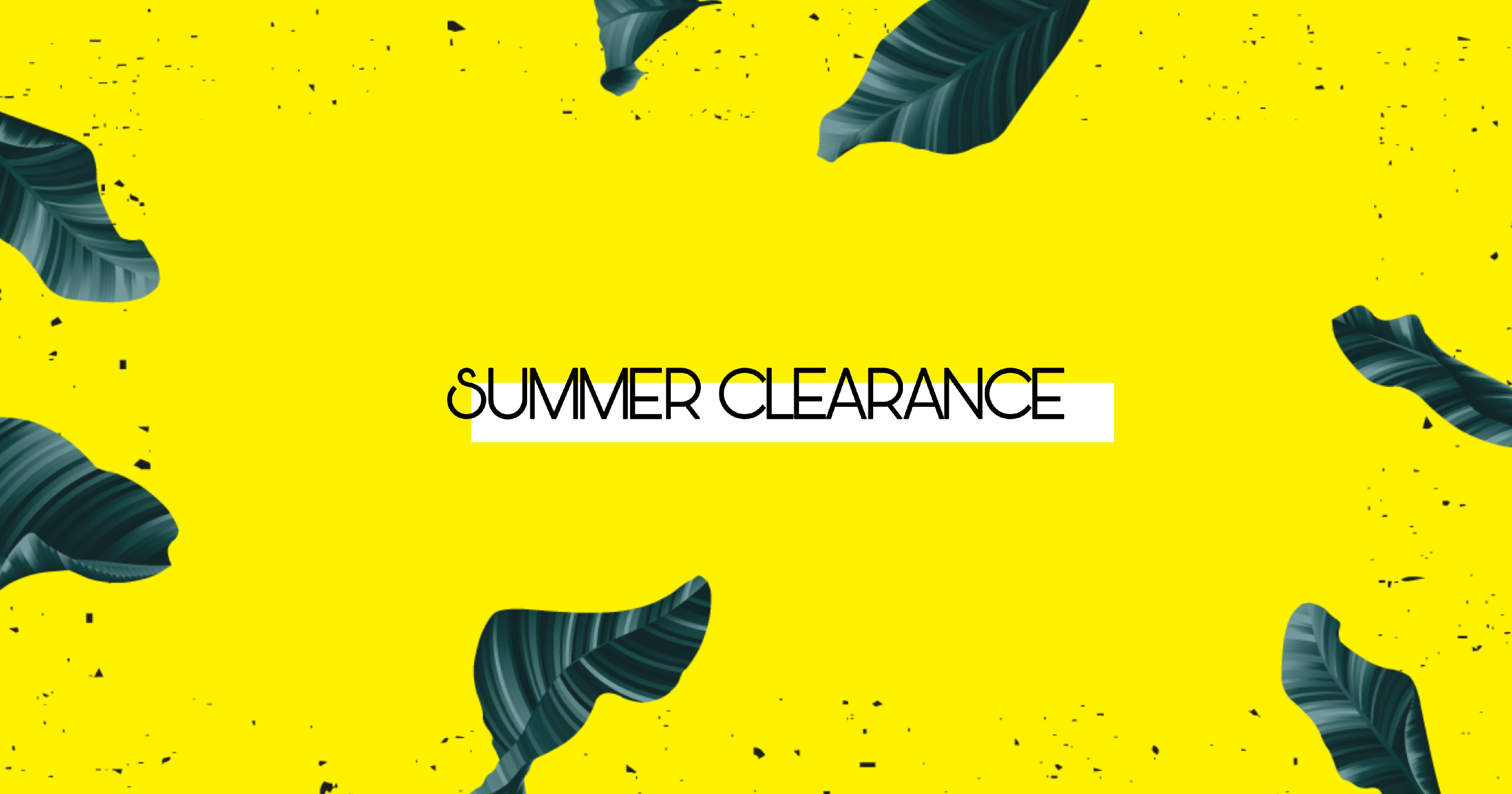 Vibrant Yellow Summer Clearance Poster