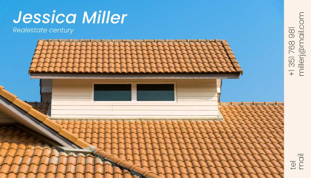 Template Elegant Real Estate Poster With Blue Sky