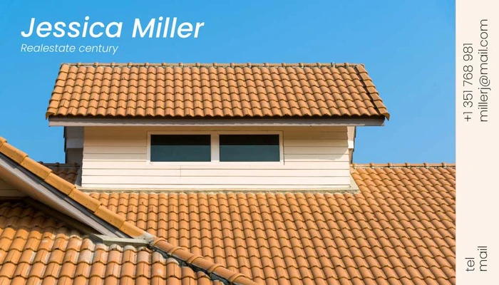 Template Elegant Real Estate Poster With Blue Sky