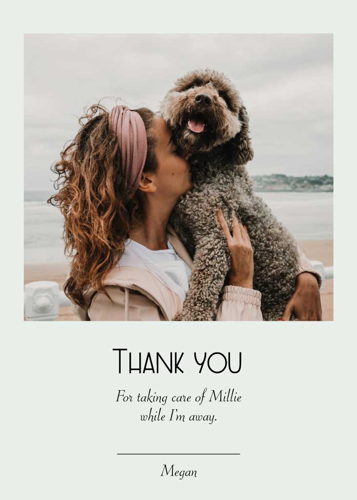Template Heartwarming Pet Appreciation Thank You Post