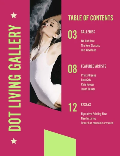 Template Pink Black Gallery Exhibition Poster Design