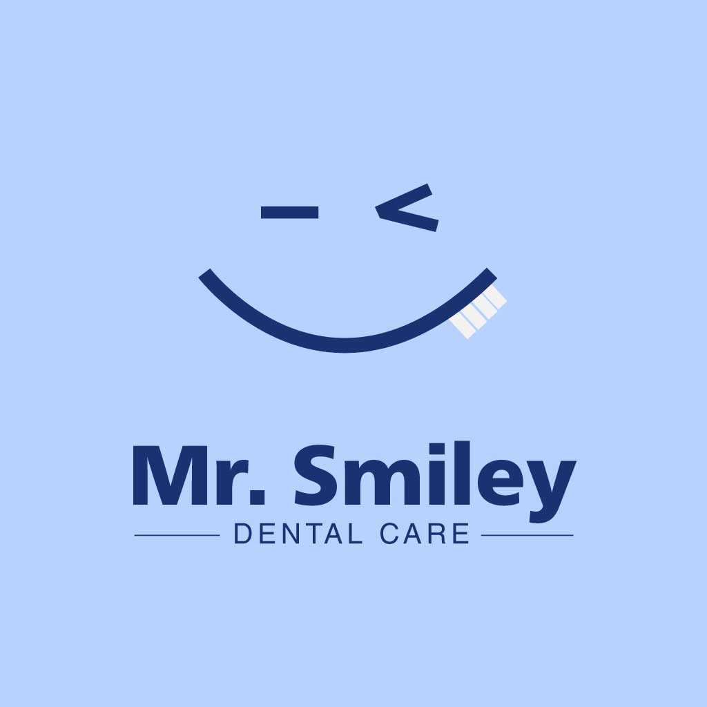 Template Soothing Blue Dental Care Ad Poster