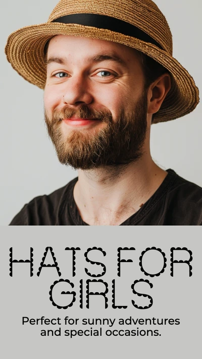Stylish Tan Instagram-Story Hat Promo