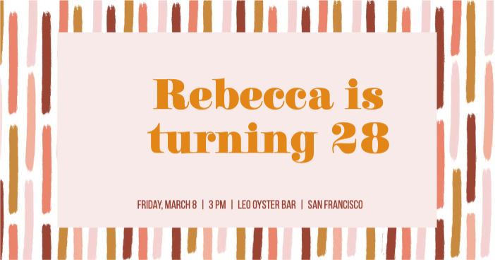 Template Chic Coral Birthday Bash Invitation Post