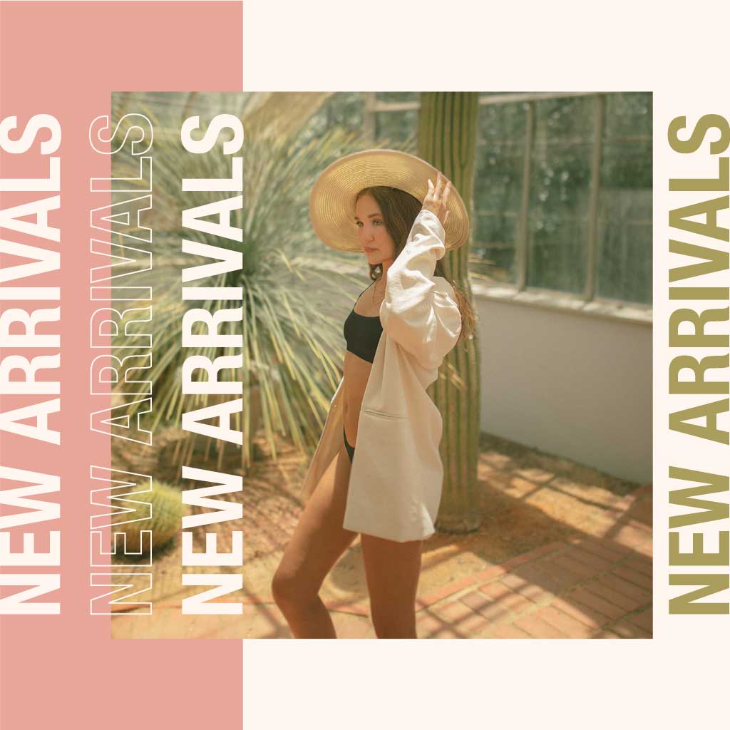 Template Chic Summer Fashion Ad Poster in Pastel Tones