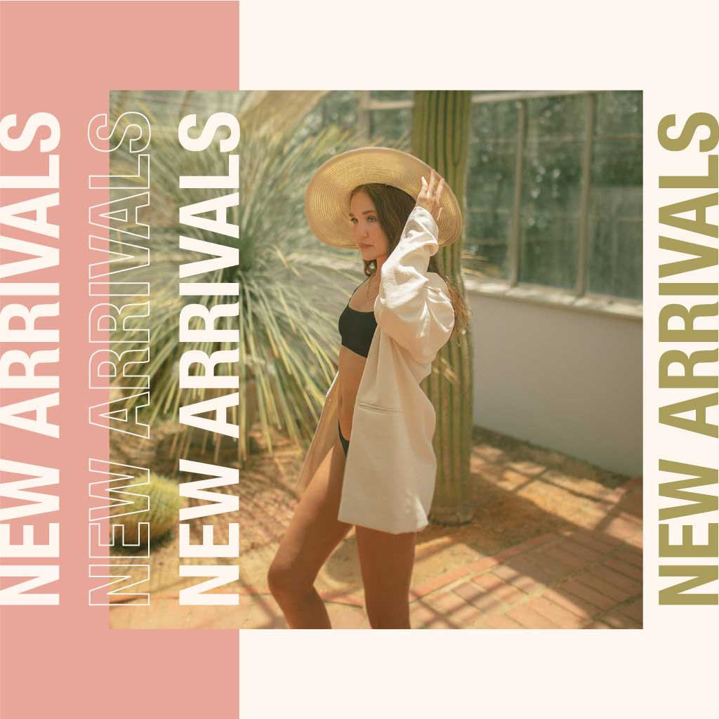 Template Chic Summer Fashion Ad Poster in Pastel Tones