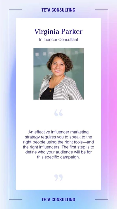 Template Professional Blue and Purple Business Post Template