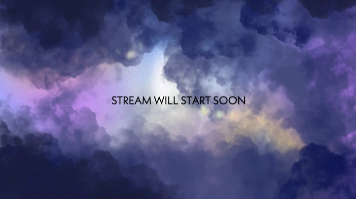 Template Vibrant Blue and Purple Streaming Soon Post