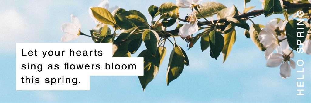 Blooming Spring Vibes Social Media Post