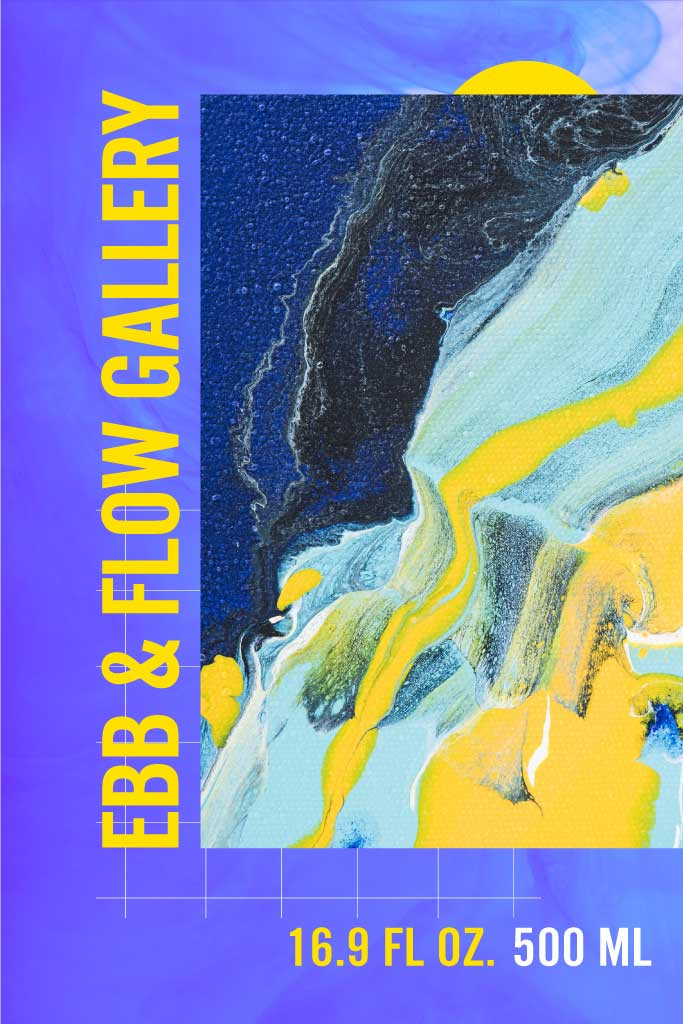 Template Abstract Watercolor Gallery Advertisement Poster