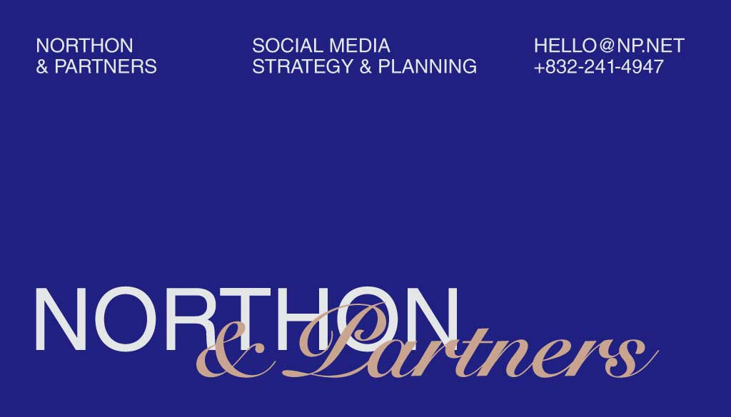 Template Elegant Blue Business Card Poster Design Template