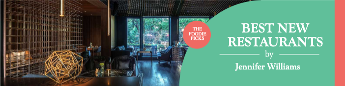 Template Trendy Teal Dining Guide Post Template