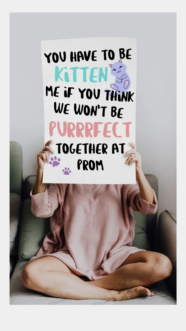 Charming Pink Prom Invite Poster Design