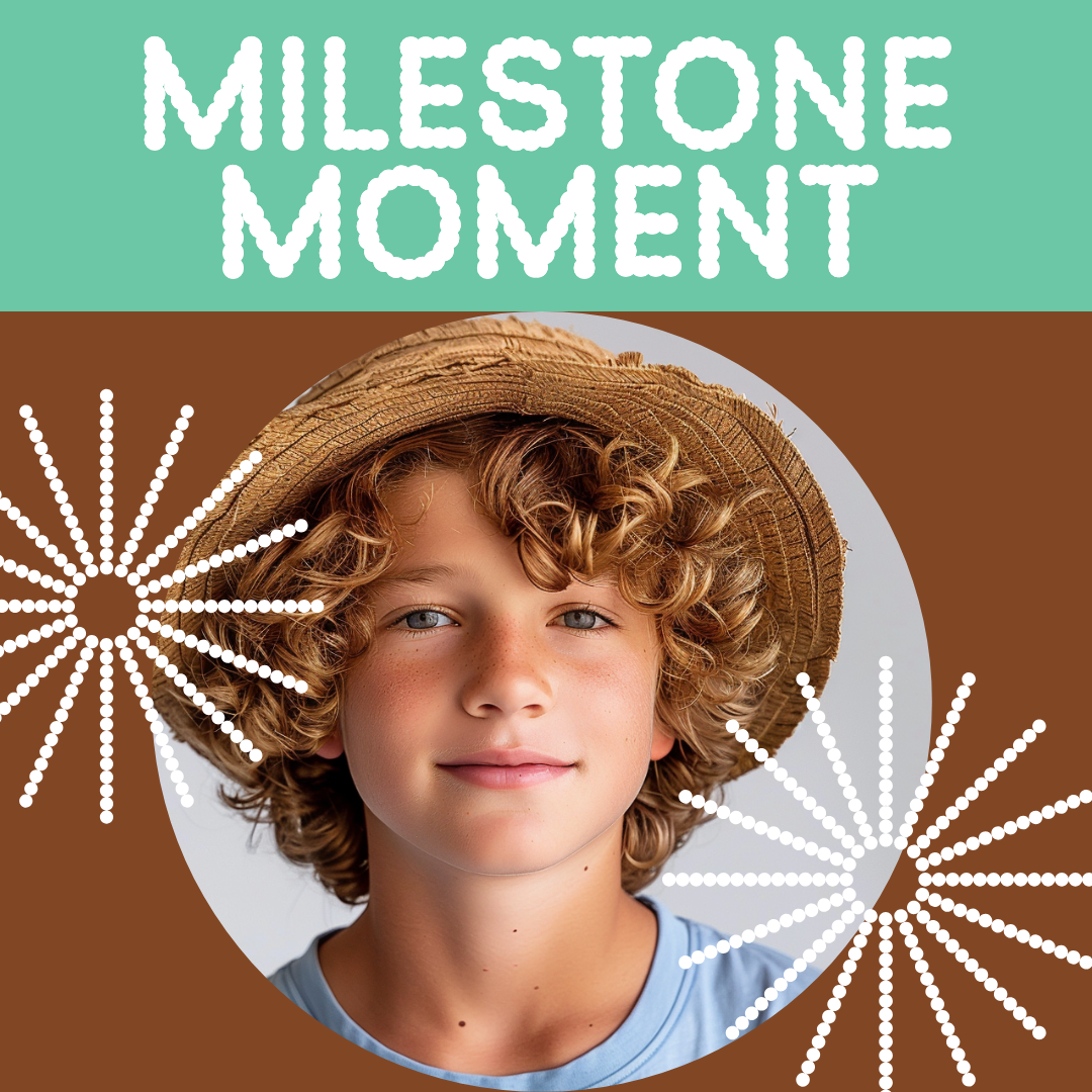 Bright Teal Instagram Post for Milestone Moments