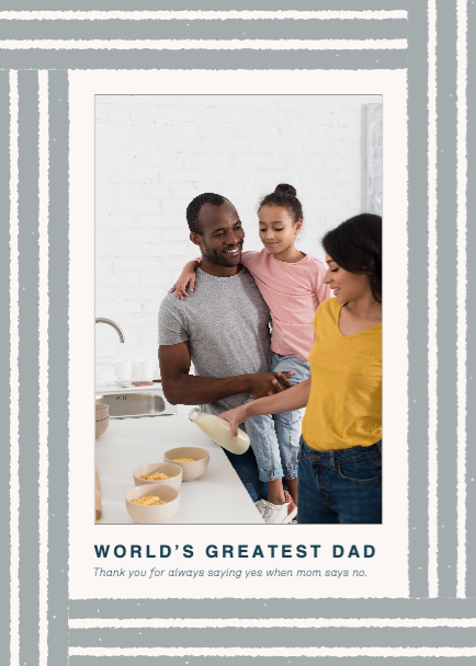 Template Cherished Family Moment Grey Photo Post