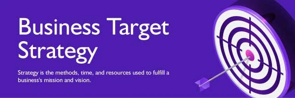 Template Purple Business Strategy Ad Design Template