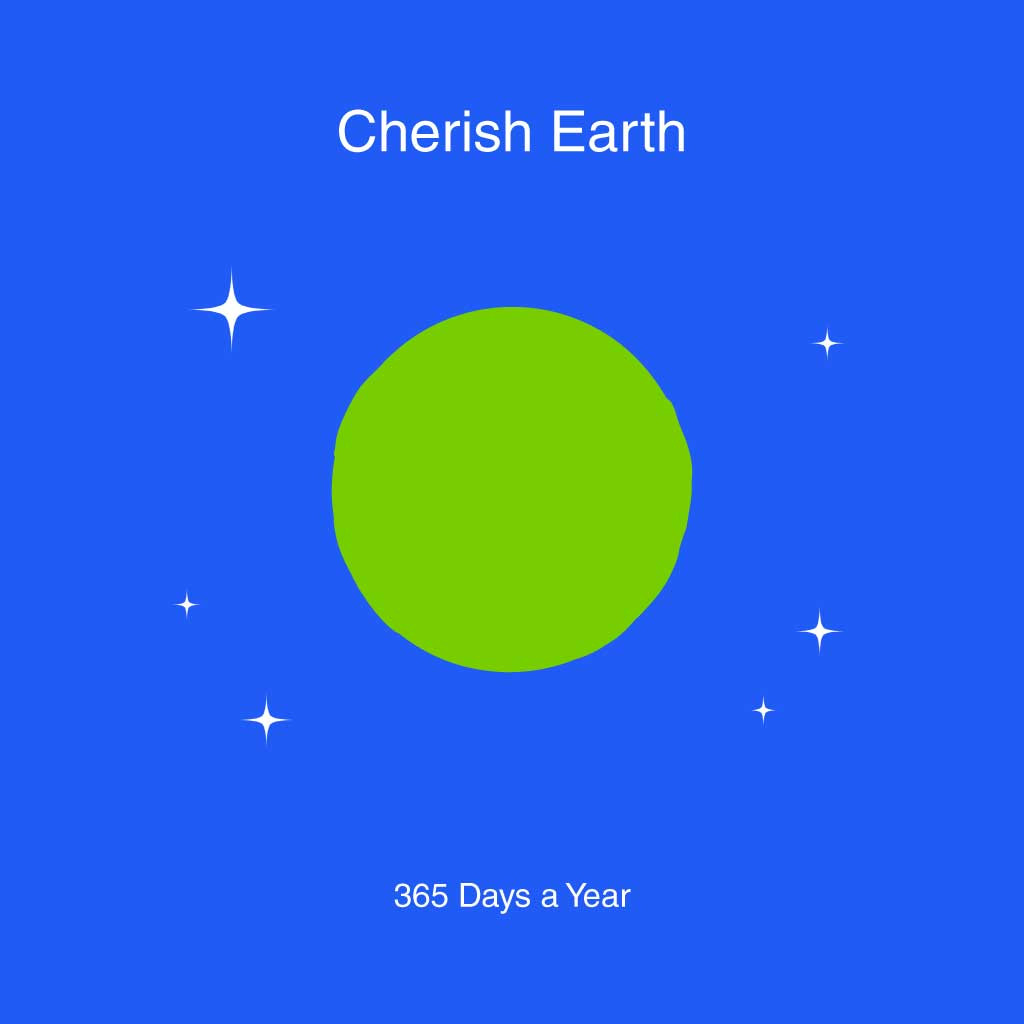 Template Cherish Earth Blue Green Poster Design