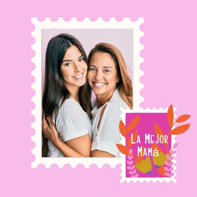 Template Cherished Moments Mother's Day Post Pink