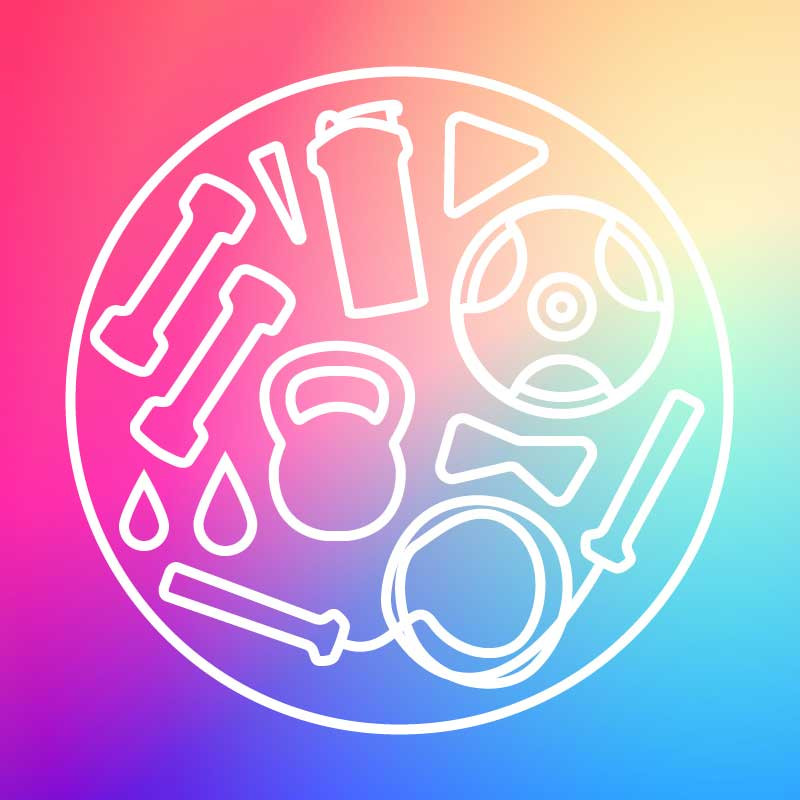 Template Energetic Gym Essentials Poster in Vibrant Hues